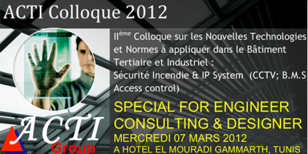 ACTI SECURITY TUNISIE Colloque 2012